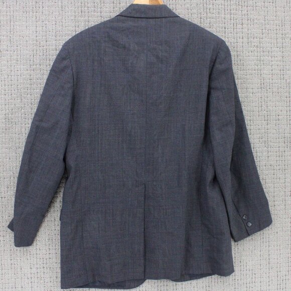 Brook Brothers Blazer Mens Size 41R Navy Blue/Gray Wool Three Button Front - Picture 7 of 10